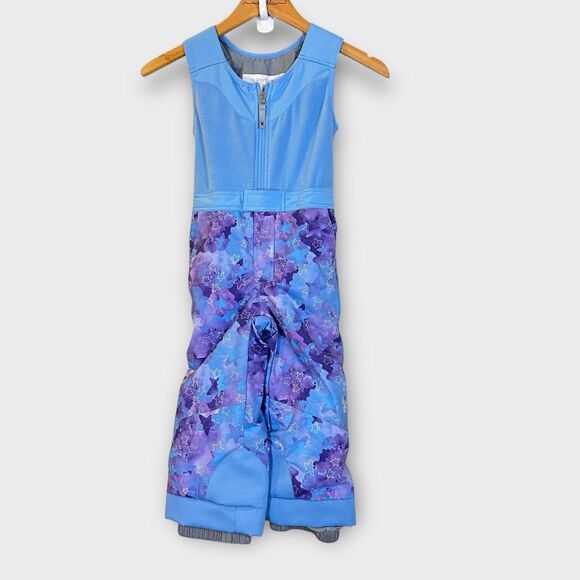 Girls Spyder Snowpants Blue purple Ski Snowboard Size 4 Small To Tall Extendable - Picture 1 of 9